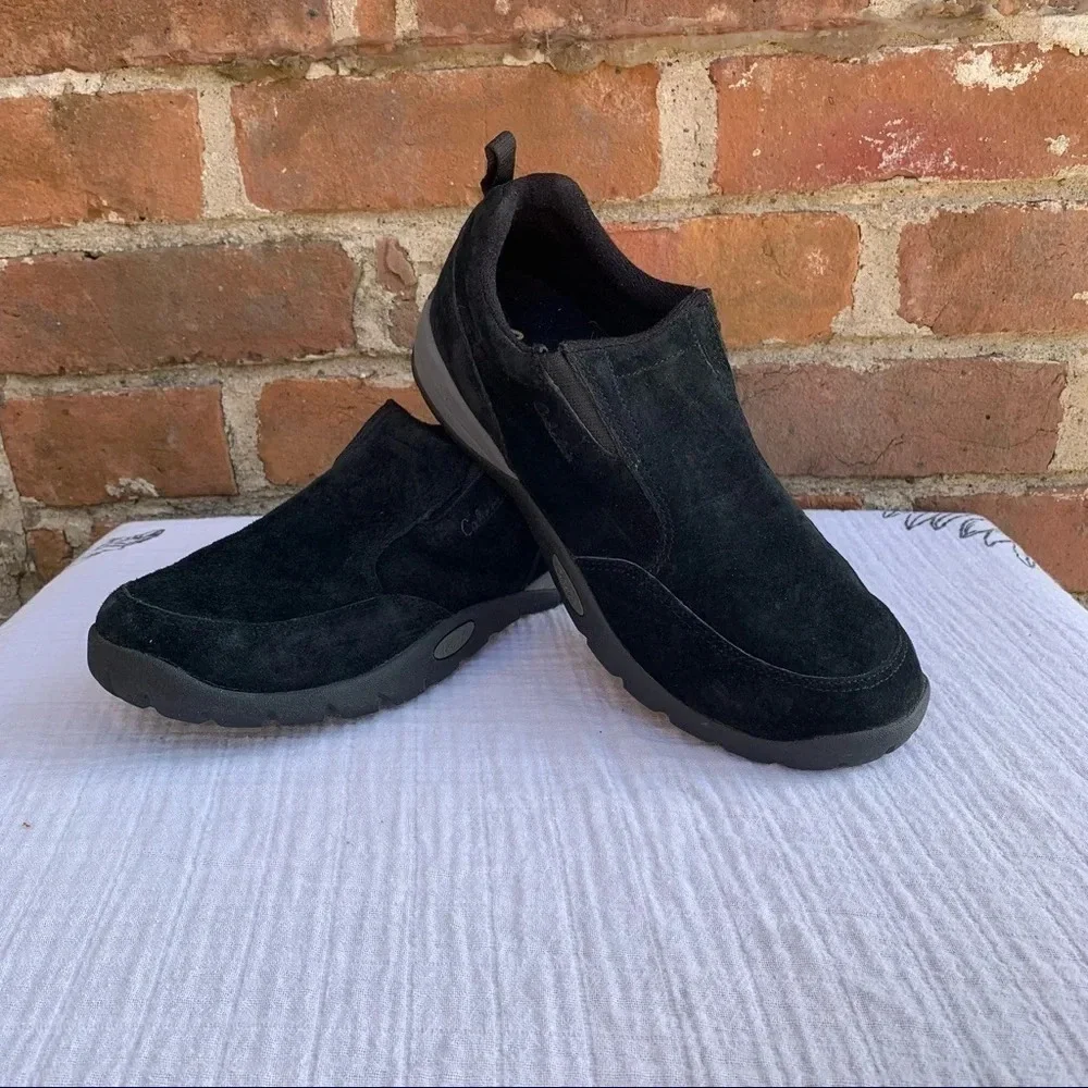 CABELA'S Comfort Shoes Slip-On Hiking Walking Black Suede 84-1122 Womens… - Picture 1 of 10
